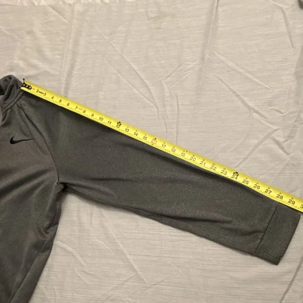Nike Dri-Fit Pullover Sweater Quarter Zip Up Men’s L Charcoal Gray Made In Egypt